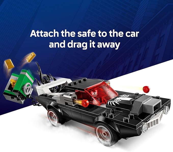 LEGO Marvel Spider-Man vs. Venom Muscle Car Toy - Building Set for Kids, Boys and Girls, Ages 7+ - with Spider-Man, Venom, and Spider-Woman Minifigures - Superhero Gift Idea for Birthday - 76309