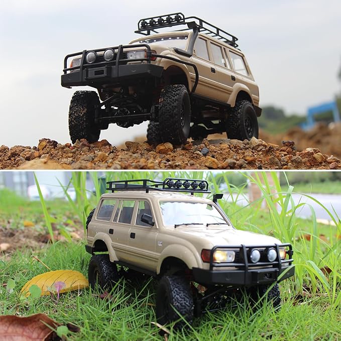 Remote Control Truck for LC80 Model, Rc Truck 4WD SUV RC Rock Crawler 4x4 Off Road Vehicle Car with Snorkel Hood&Luggage Rack Kids Hobby Toy RC Crawler