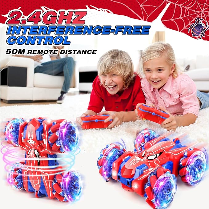 Dolanus Spider Remote Control Car, RC Cars Kids Toys Boys 3-5, Toys for Ages 8-13, Gifts for 3 4 5 6 7 8 10 12 Year Old Boys Kids Toddlers Birthday