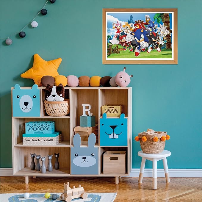 Clementoni - 27159 - Supercolor Puzzle Sonic - 104 Pieces - Jigsaw Puzzle for Kids Age 6 - Made in Italy