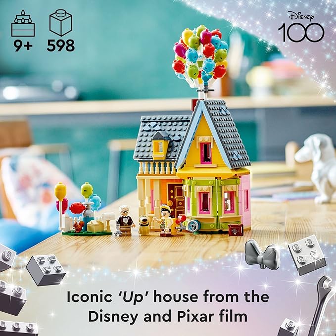 LEGO Disney and Pixar ‘Up’ House, Classic Disney Celebration Building Toy Set for Kids and Movie Fans Ages 9 and Up, A Fun Gift for Disney Fans and Anyone Who Loves Creative Play, 43217