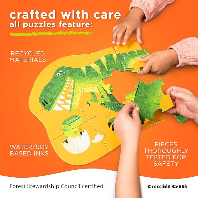 Crocodile Creek Above + Below 48-Piece Jigsaw Floor Puzzle - Fun Floor Puzzles for Kids Ages 4-8 - Sea & Sky - 27 x 20 inches Finished