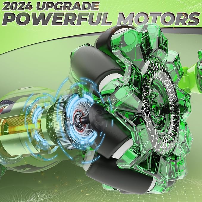 Dysaim Gesture RC Car, Gesture Sensing RC Stunt Car Toys for Kids 6-12 yr, 2.4GHz 4WD Hand Remote Control with Lights Music, Off-Road 360° Rotation Drift for Birthday Toy Gifts