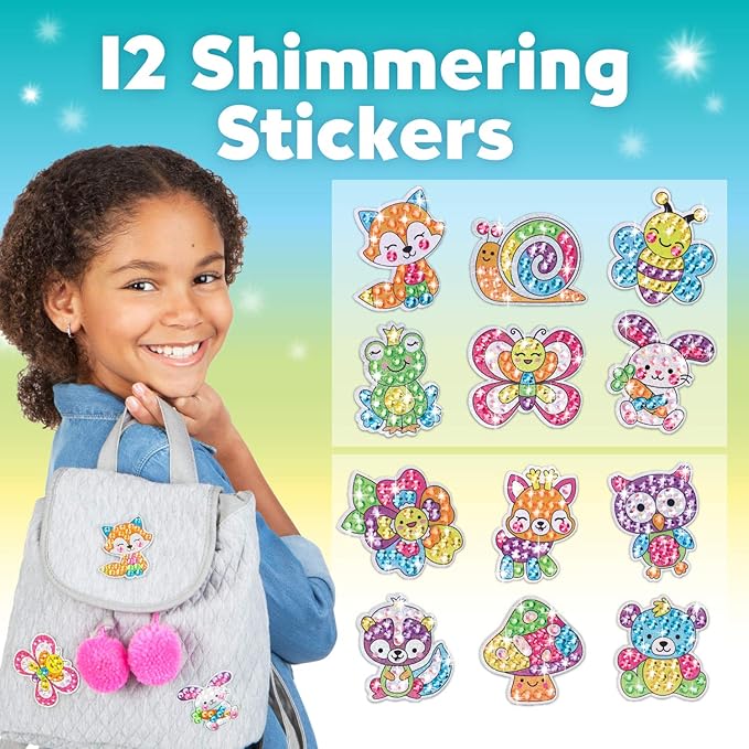 Creativity for Kids Big Gem Diamond Painting Kit - Woodland Forest Friends Stickers and Suncatchers DIY Kit - Diamond Art for Kids, Gifts for Girls Ages 6-8 Years Old, 1 Count (Pack of 1)