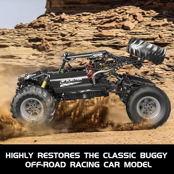 Mould King Bigfoot Climbing Car Building Kit, Remote Control Buggy Off-Road Racing Car Toy Building Blocks Set, for Kids/Adult(1016+ Pieces)