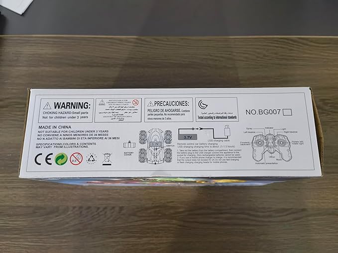 RC Cars Gesture Sensing Stunt Car, 360° Rotating Remote Control Car with Cool Light and Music, Spray Drift Hand Controlled Car, 2.4Ghz Rechargeable RC Car, Best Birthday Gifts for Boys 6-12 (Blue)