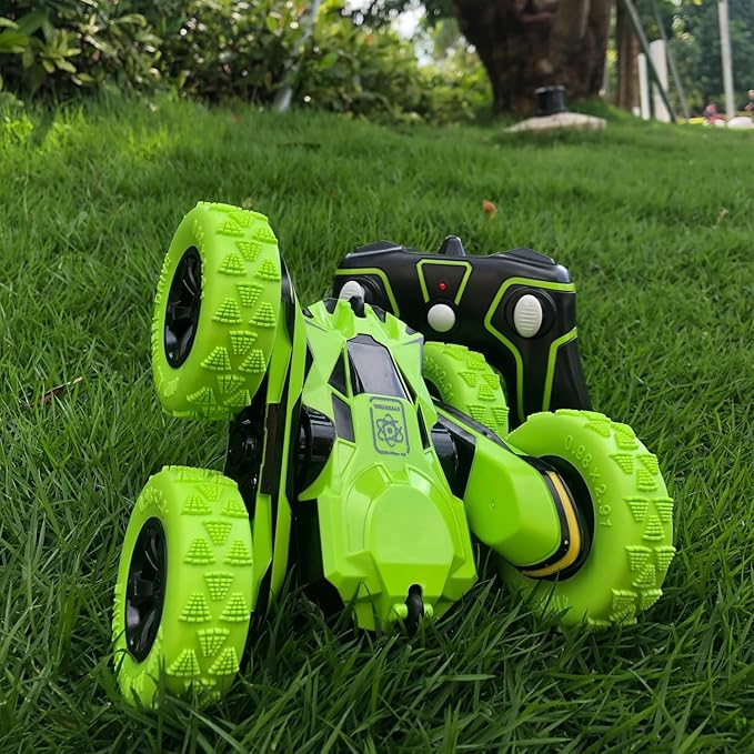 Threeking Double-Sided Driving Rc Stunt Car Toys Remote Control Cars 360-degree Flips Rotating Gifts Presents for Kids Boys/Girls Ages 6+