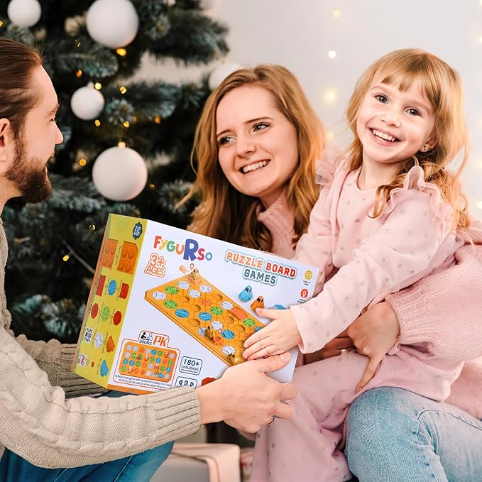 Logic Road Builder Games Toys: STEM Toys for 4 Year Old Kids Montessori Board Game Brain Teaser Puzzles Preschool Learning Activities Educational Toy for Toddler Ages 3 5 6 7 8-12 Boys Girls Gifts