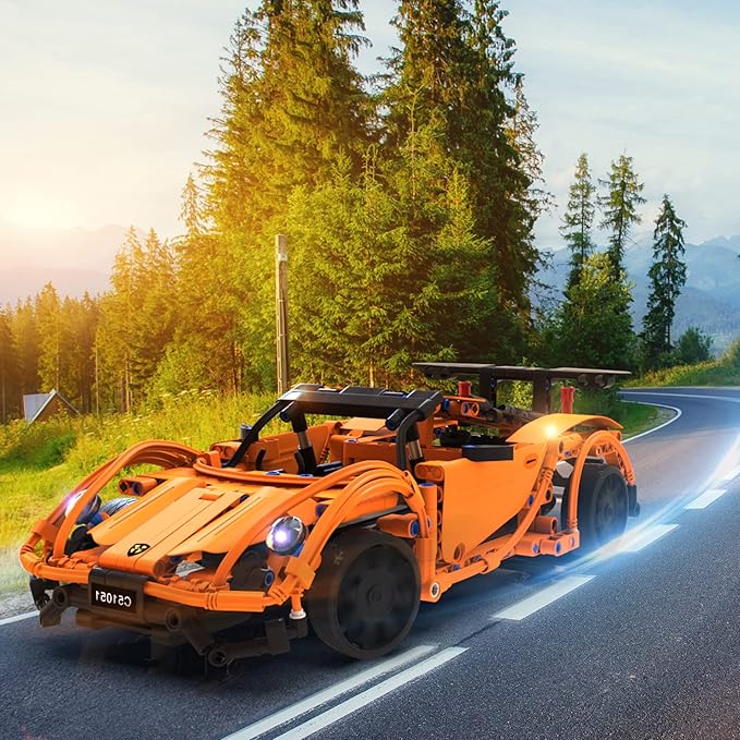 WISEPLAY STEAM Building Block RC Car Set 421 PCS - STEM Projects for Kids Ages 8-12 - Build Your Own RC Car