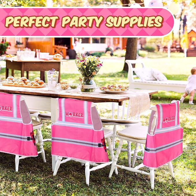 Panitay 12 Pcs Kids Community Helper Dress up Vest, Boy & Girl Career Cosplay Party Costume for Toddlers Occupation Role Play