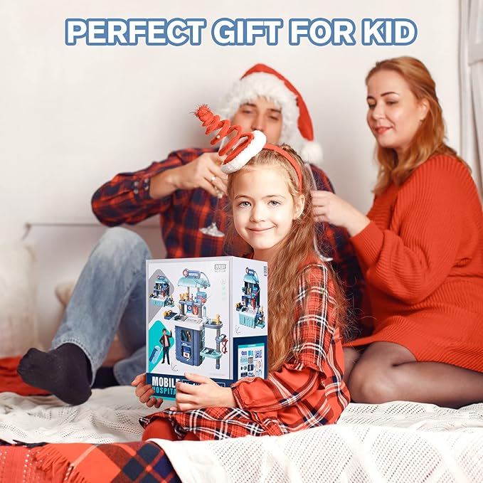 Kids Toy Doctor Kit, Toddler Medical Set with Stethoscope and Medical Tools Toys for 3 4 5 6 Years Old Boys Girls, Doctor Pretend Play Toy Gifts for Christmas Birthday Party New Year