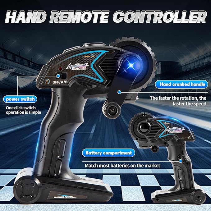 Remote Control Rail car Magnetic DIY Versatile Assembly Slot Cars Children's Competitive Race Track Toys STEM Parent-Child Boys and Girls Gifts (Upgraded Bicycle Version)