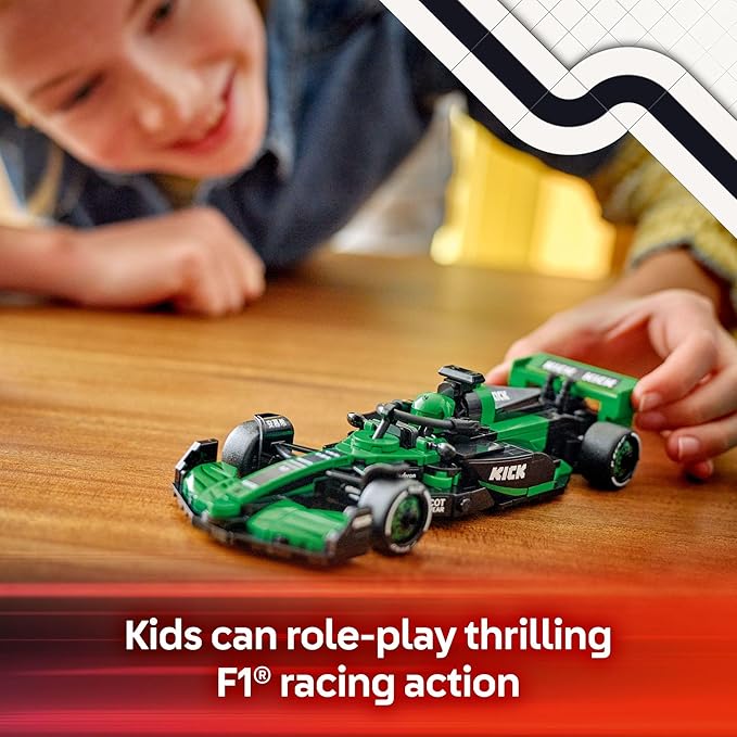 LEGO Speed Champions Kick Sauber F1 Team C44 Race Car Toy - Building Set for Kids, Boys & Girls, Ages 10+ - Toy Car for F1 Fans - Gift Idea for Birthday - 77247