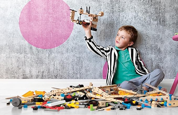 BRIO Builder 34587 Construction Set - 136-Piece STEM Toy with Wood and Plastic for Kids | Enhances Creative Skills | Safety Tested | Age 3 and Up