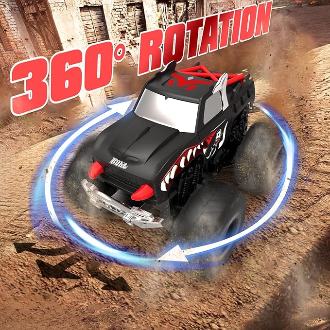 TOY Life RC Truck Remote Control Monster Truck Toys RC Cars Adults Amphibious Remote Control Car Boat 2.4Ghz All Terrain 4WD Off-Road Vehicle Waterproof RC Monster Trucks for Boys Girl Age 6 7 8-12