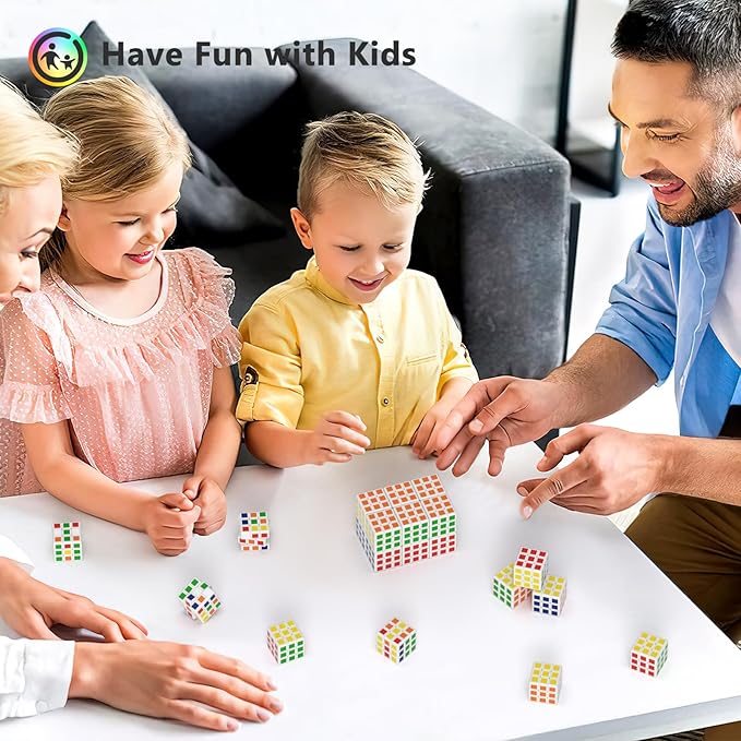 Vdealen 48 Pack Mini Cube Puzzle Party Favors for Kids, 3x3x3 Magic Cube School Rewards & Classroom Prize for Students, Birthday Party Favors Easter Valentines Day Stocking Stuffers Gifts for Kids