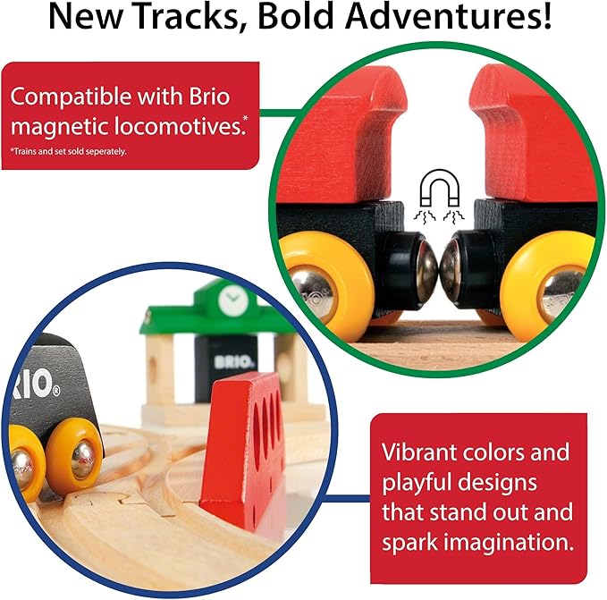 BRIO World Special Track Pack - 50-Piece Set - FSC-Certified Wooden Train Track Pieces - Expand Creativity - Compatible with All BRIO Railway Sets - Kids Ages 3 & Up