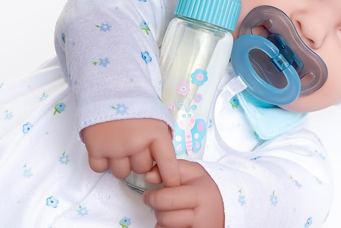 Caucasian 20-inch Large Soft Body Baby Doll | JC Toys - La Baby | Washable |Removable Blue Outfit w/ Hat and Pacifier| For Children 2 Years +