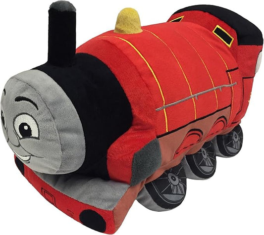 Jay Franco Thomas and Friends Plush Stuffed James Pillow Buddy - Super Soft Polyester Microfiber, 15 inch (Official Mattel Product)