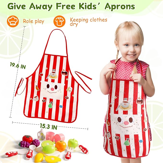 Play Sink with Running Water, Toddler Sink Toy with Running Water Kitchen Sink Toys with Apron Water Toys for Toddlers 1-3 Girls Kids Sink Children Electric Dishwasher Play House Pretend Role