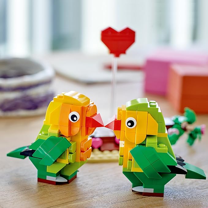 LEGO Valentine Lovebirds Building Toy Set - Fun and Engaging Build for Kids, Girls & Boys, Ages 8+ - Decoration and Gift - 40522