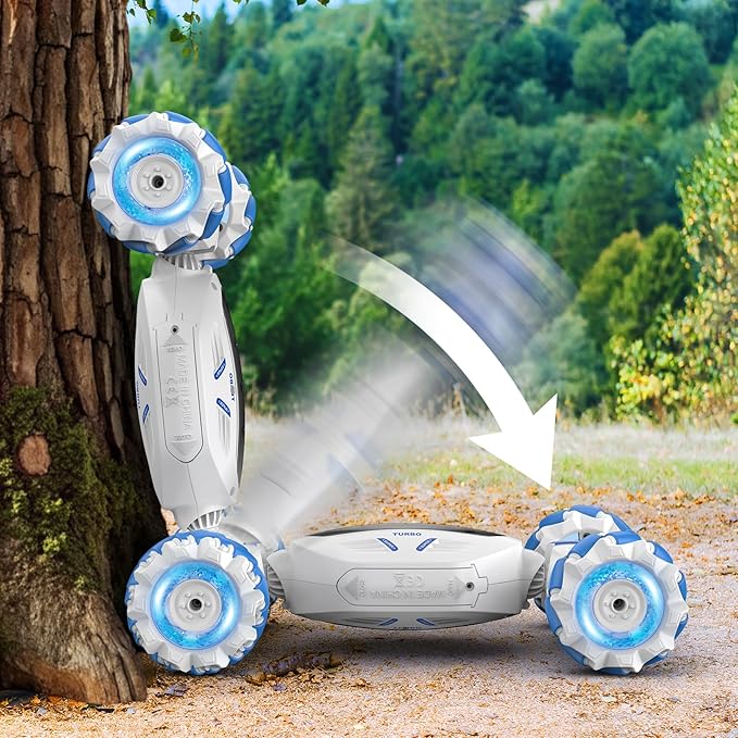 Remote Control Car RC Car, Gesture Sensing RC Stunt Car Boys Toys for 6-8 Years Old, Best Birthday Gifts for Kids, 4WD, 2.4Ghz, 360° Rotating, 2 Control Modes Control Transformer Toys Twist Cars