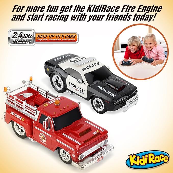 Rechargeable Police Car Remote Control Toy for Kids, Hobby Rc Cars Toys with Lights and Siren - Birthday Gift Ideas for Boy Age 8-12 Years - Gifts for Boys & Girls Ages 3 4 5 6-8 9 10 11 12 Year Old