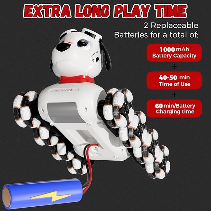 8WD Gesture Sensing Stunt Robot Dog RC Car Toys for Ages 8-13 Boys| Robot Toys for 8 9 10 11 12 13 Year Old Kids Birthday Gift, Outdoor & Indoor