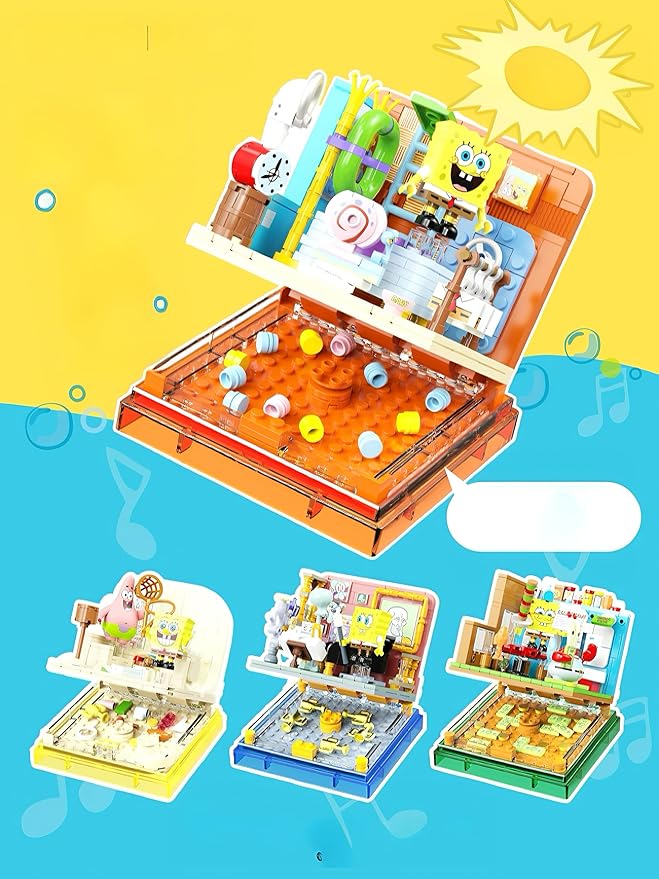 Exquisite Toy Building Block Box Set Series 1 Island Building Blocks Birthday Gifts for Boys and Girl with Themed Characters for 14+ Teenagers & Adults