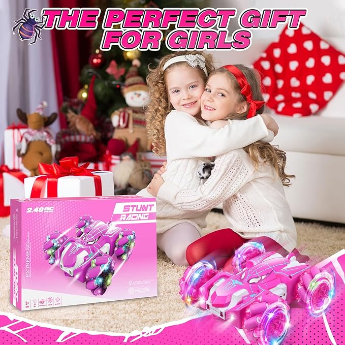 Dolanus Spider Remote Control Car, RC Cars Kids Toys Girls 3-5, Toys for Ages 8-13, Gifts for 3 4 5 6 7 8 10 12 Year Old Girls Kids Toddlers Birthday