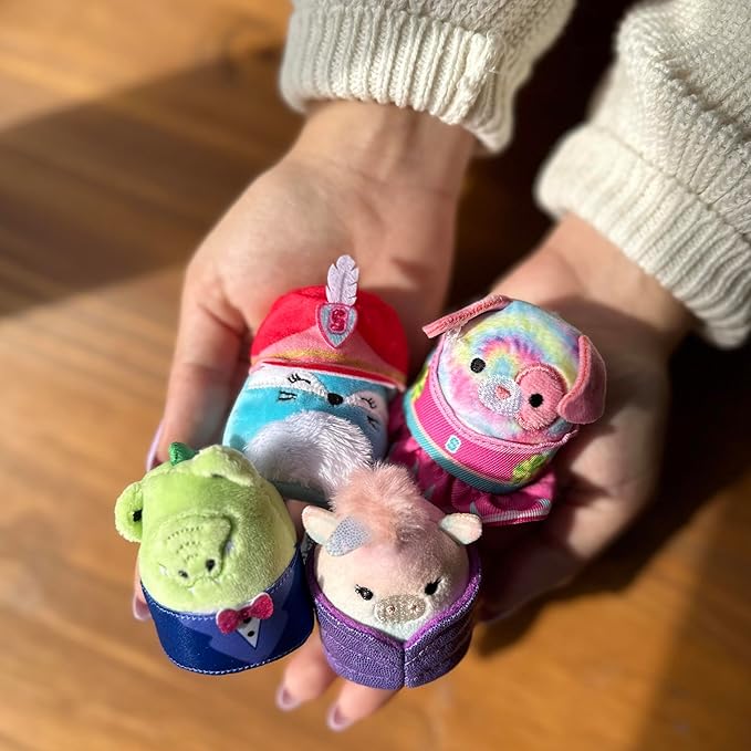 Squishville by Squishmallows Series 10 Mini Mystery Plush (3 Pack) Official Jazwares Plush - Collectible Soft & Squishy Easter Egg Blind Capsules - Styles May Vary - Gift for Boys, Girls & Kids