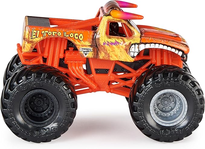 Monster Jam, Official Grave Digger Vs. El Toro Loco Die-Cast Monster Trucks, 1:64 Scale, Kids Toys for Boys Ages 3 and up