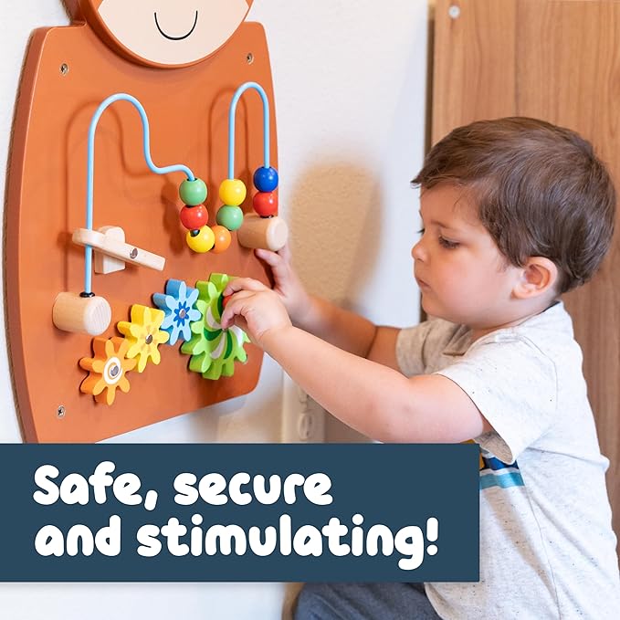 Learning Advantage Horse Activity Wall Panel - Toddler Activity Center - Wall-Mounted Toy for Kids Aged 18M+ - Decor for Bedrooms and Play Areas