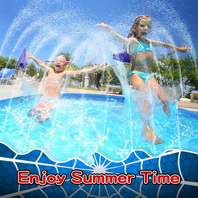 Non Slip Splash Pad for Kids and Dogs, 67'' Extra Large Splash Pad Outdoor Sprinkler for Kids, Dog Water Summer Toys Outdoor Toys for Toddlers 3-5 Ages 4-12