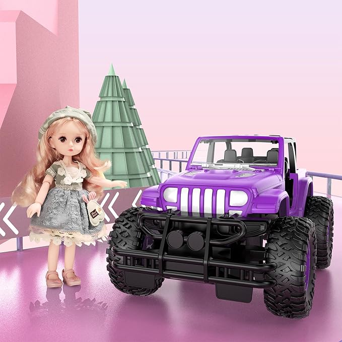 NQD RC Cars 1:16 Scale Remote Control Jeep Car 80 Min Playtime 2.4Ghz Off-Road RC Trucks for for Toddlers Girls Kids Teens