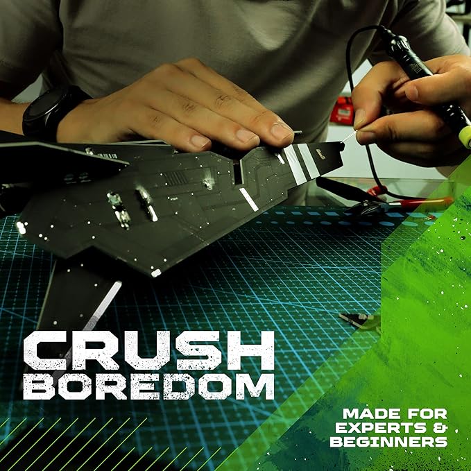 DIY Robot Building Kit - MAT002 Wipe Racer - Science Kid STEM Toys - Educational Robotics Kits for Kids - Printed Circuit Board Set - Build Your Own Robotic Helicopter - Engineering Toy Kit