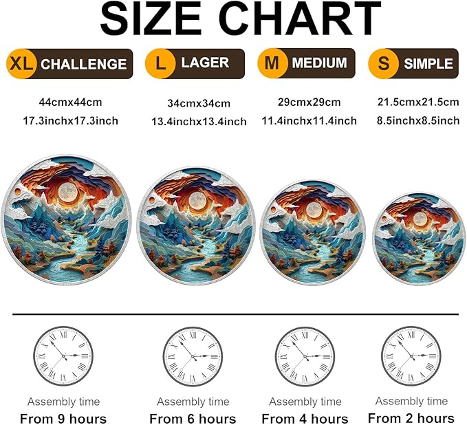 Wooden Puzzles for Adults, 3D Vision Inside Cave (S-100pcs) Wooden Jigsaw Puzzles Kids, Unique Shaped Animal Wood Puzzles Adults, Wood Animal Puzzles for Birthday Gifts Family Games 8.5*8.5in