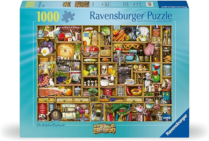 Ravensburger Kitchen Cupboard 1000 Piece Jigsaw Puzzle for Adults - 12000652 - Handcrafted Tooling, Made in Germany, Every Piece Fits Together Perfectly