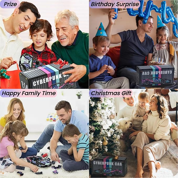 Remote Control Car Building Kit - 1:14 Remote Control Car for Boys 8-12 & Adults, Building Toys for Boys Age 8-12, Engineering Construction Toy (1280 PCS)