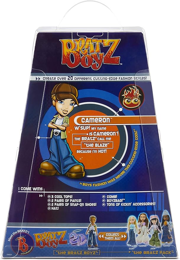 Bratz 20 Yearz Special Anniversary Edition Original Boy Fashion Cameron with Accessories and Holographic Poster | Collectible Doll | for Collector Adults and Kids of All Ages