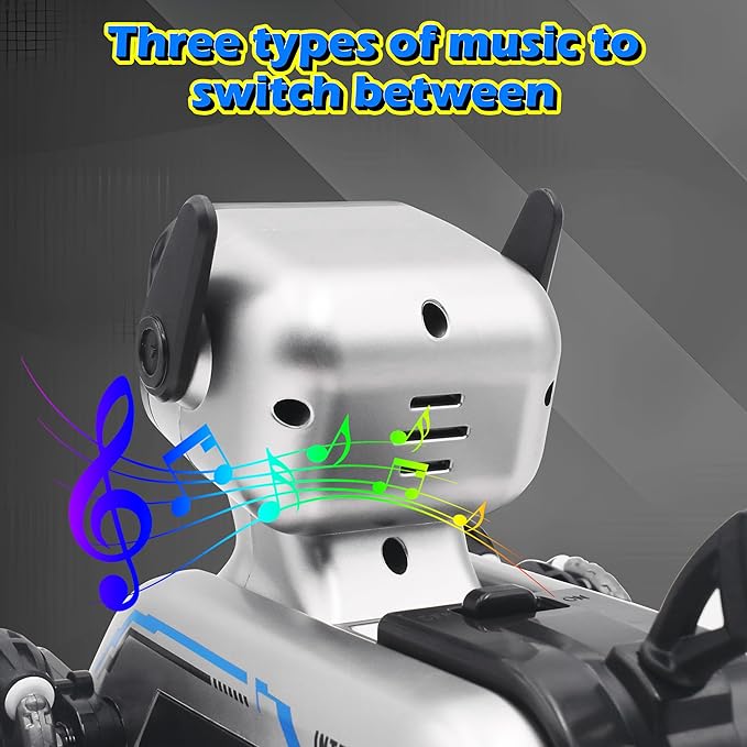 8WD Gesture Sensing Stunt RC Cars, Toys Gifts for Kids 6-12 Year Old Boys Girls, 2.4Ghz Remote Control Cars, Cool Lighting with Music, Gray (Gray)