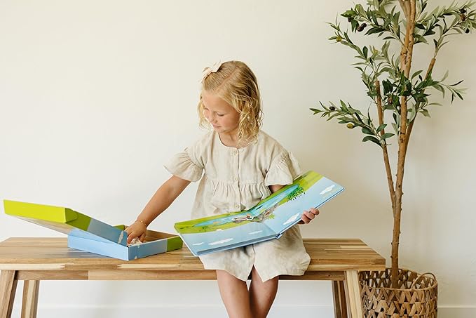 Motessory Preschool Busy Book – Farm Adventures Busy Book for Toddlers 3-5 Years Old with 8 Magnetic Pages and Figurines – Educational Toddler Montessori Toys for Home, Kindergarten, Travel