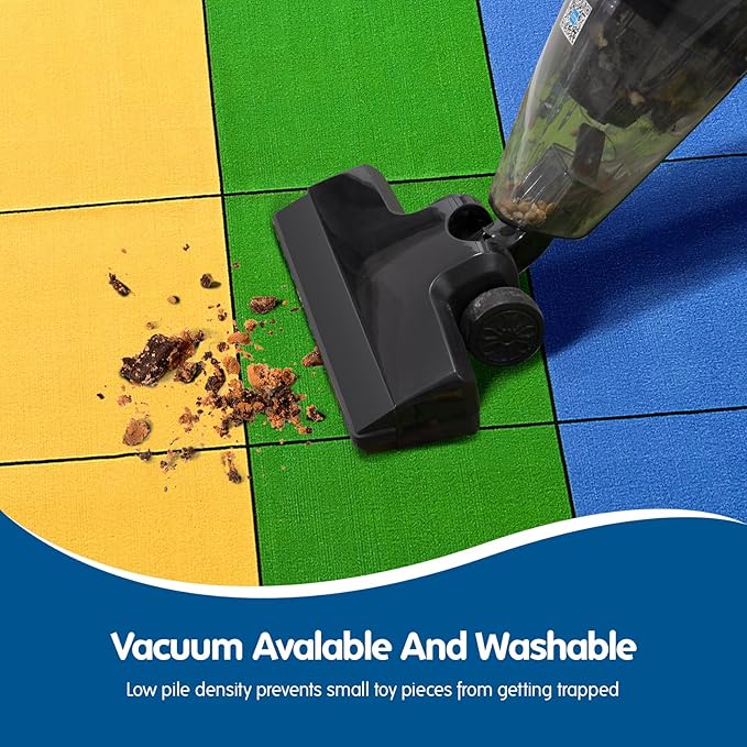 Booooom Jackson Classroom Rug Elementary, Large Classroom Carpet Preshool Seating Rug for School, Classroom Area Rug Educational Carpet with Non-Slip Backing (6'56''x9'84'', Rainbow)
