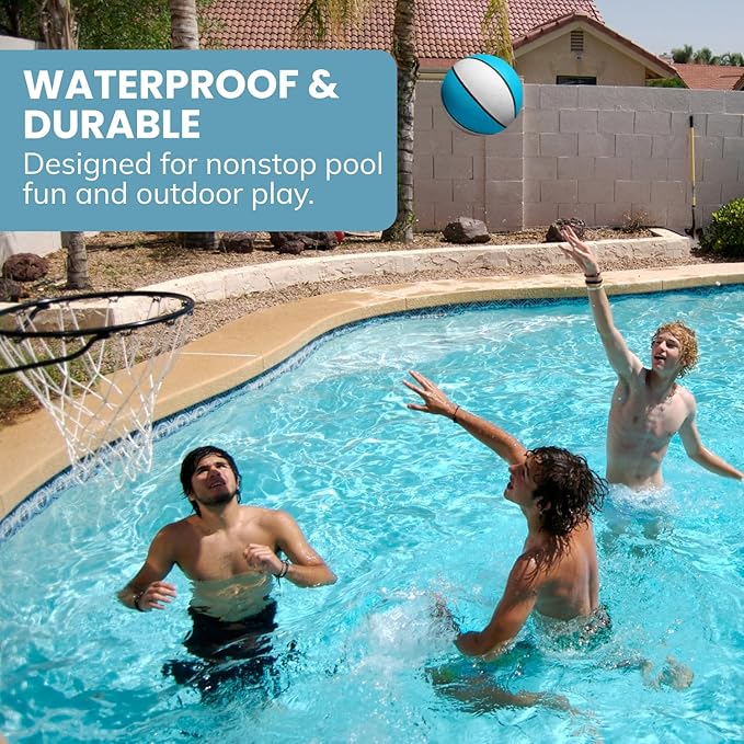 Botabee Swimming Pool Basketball | Waterproof Mini Basketball for Pool Hoop | Anti-Slip Textured Grip