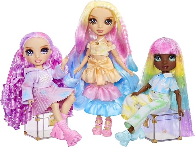 Rainbow High Watercolor & Create Fashion DIY Doll with Washable Watercolors + Tie-Dye Kit, Green Eyes, Long Straight Hair, Bonus Top & Shoes. Color, Create, Play, Rinse and Repeat. Creative 4-12+