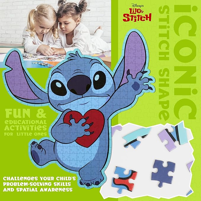 Disney Stitch Jigsaw Puzzle for Kids Teens or Adults 250 Pieces 7 Years Up Family Activity, Stitch Gifts
