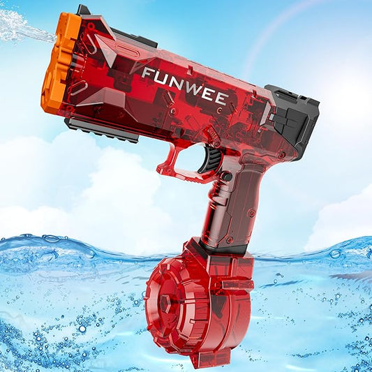 Electric Water Guns, Most Powerful Full Automatic Water Squirt Pistol for Kids, High Powered 28-32 FT Long Range Auto Classic Powerful Strongest Water Blaster, Outdoor Swimming Pool Gift Toy