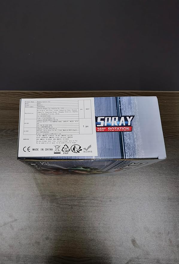 RC Cars Gesture Sensing Stunt Car, 360° Rotating Remote Control Car with Cool Light and Music, Spray Drift Hand Controlled Car, 2.4Ghz Rechargeable RC Car, Best Birthday Gifts for Boys 6-12 (Blue)