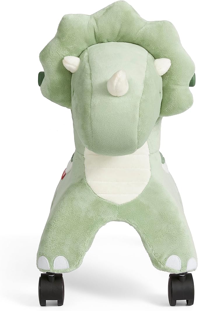 Radio Flyer Dash The Rolling Dinosaur, Ride On Toy for Toddlers Ages 1-3, Green Dinosaur Toy for Kids