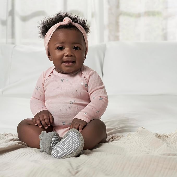 Gerber Baby Girls' 6-Pack Long-Sleeve Onesies Bodysuits